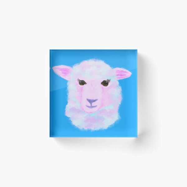 Item preview, Fluffy clouds sheep designed and sold by SwagartArt.