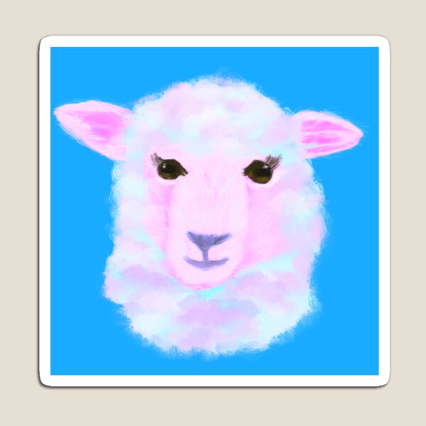 Item preview, Fluffy clouds sheep designed and sold by SwagartArt.