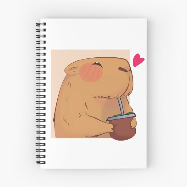 Item preview, capybara drinking mate designed and sold by Gea-Desing.