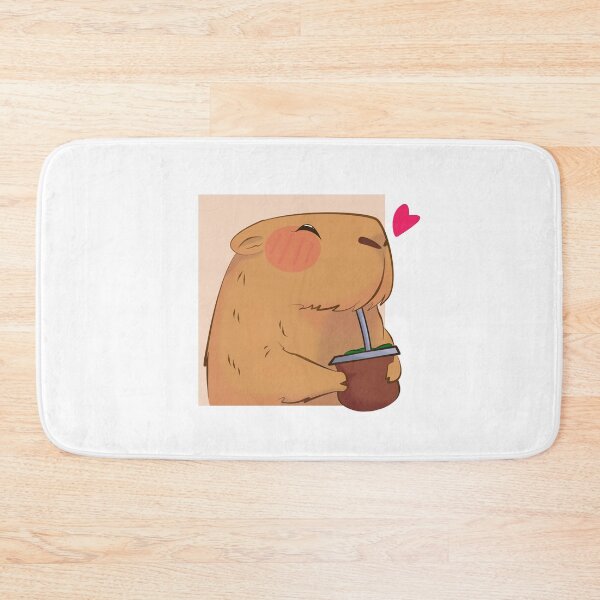 Item preview, capybara drinking mate designed and sold by Gea-Desing.