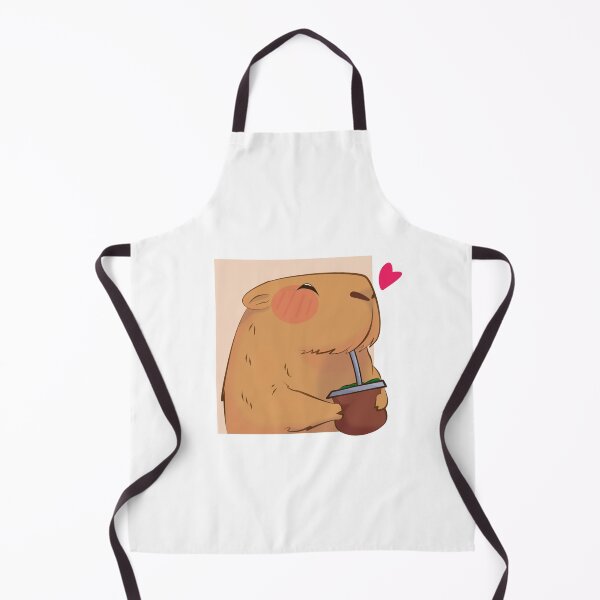 Item preview, capybara drinking mate designed and sold by Gea-Desing.