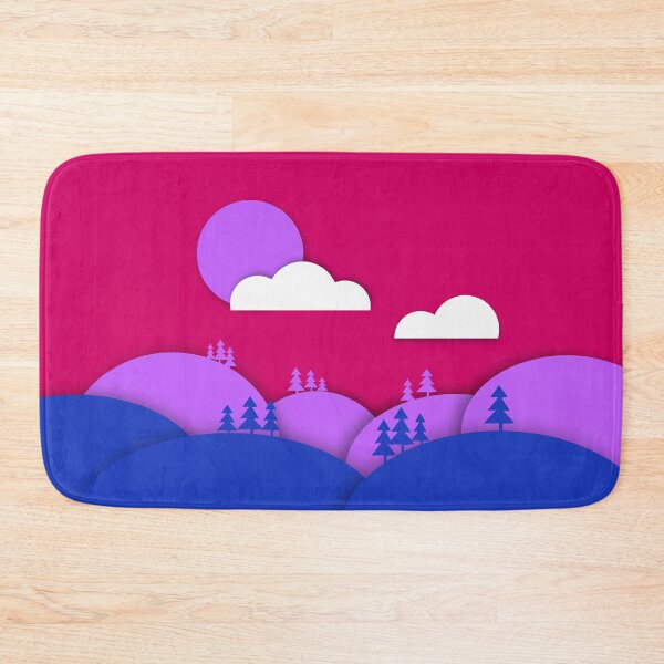 Item preview, Bisexual Pride Flag Art Landscape Paper Cut Out designed and sold by cashewdays.