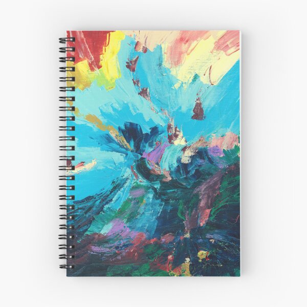 Aperçu de l'œuvre Flash, éclat de couleur, peinture abstraite de paysage par Courtney Hatcher créée et vendue par cghatcherart.