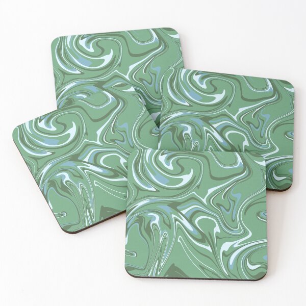 Item preview, Green Forest Trees Paint Spill  designed and sold by SwirlSeas.