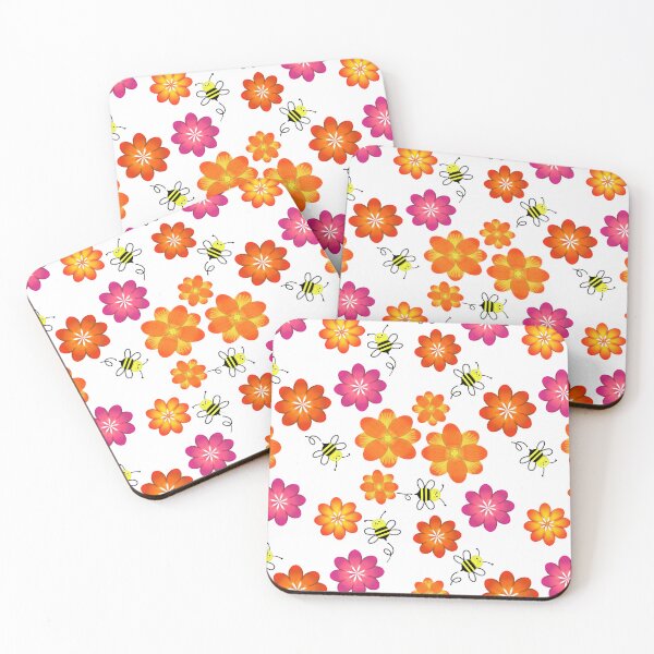 Item preview, Busy Bees and Flowers designed and sold by FlippinTurtles.