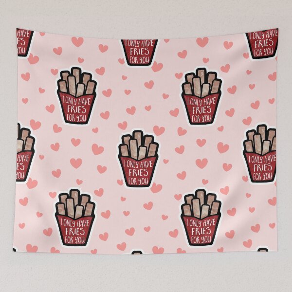 Item preview, Funny Valentines Pun - I only have fries for you designed and sold by hitechmom.