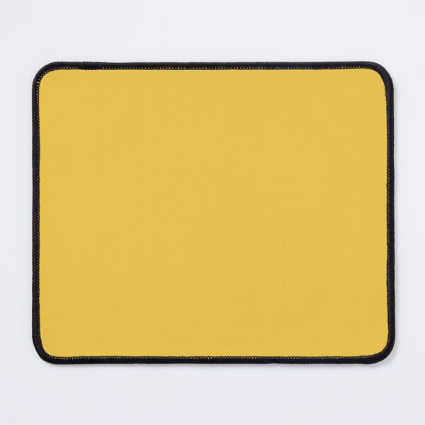 Butterscotch Yellow, Vibrant Colors, Solid Colors by Courtney Hatcher Mouse Pad