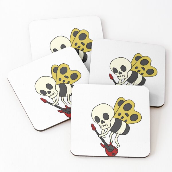 Item preview, skeleton bug with bass guitar designed and sold by Ugly Bugs.