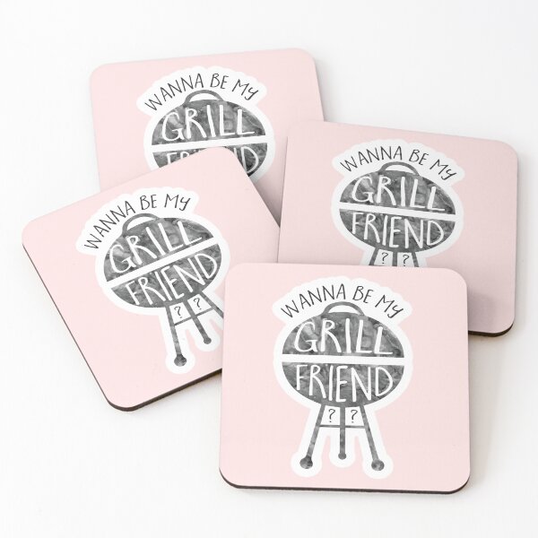 Item preview, Funny Valentines Day pun gift for a barbecue lover - Wanna be my GRILL friend designed and sold by hitechmom.