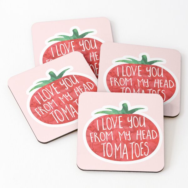 Item preview, Funny Valentines Day pun - I love you from my head tomatoes designed and sold by hitechmom.