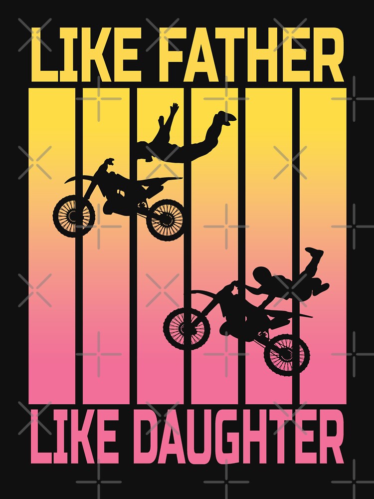  Like Father like Daughter Yankees Shirt For Dirt Bike Dad T- Shirt : Clothing, Shoes & Jewelry