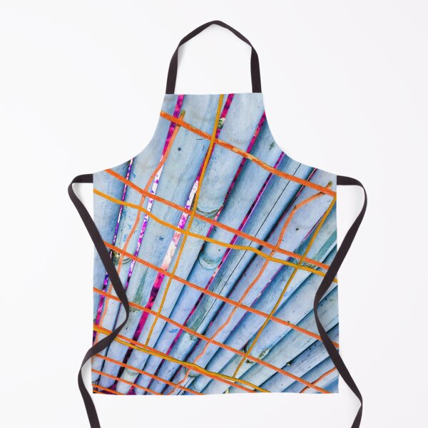 Item preview, Bamboo fance in Light-Blue & Orange by Iritof designed and sold by iritof.