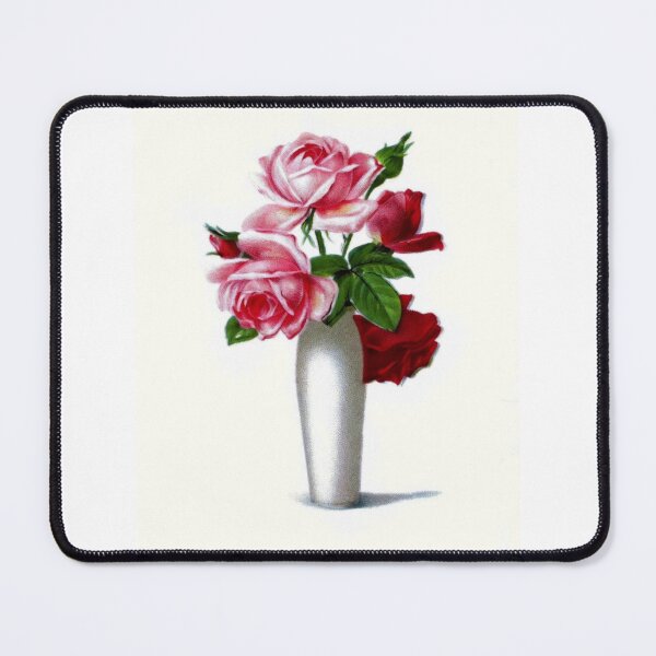 Item preview, Vintage Red and Pink Roses Floral designed and sold by SaraValor.