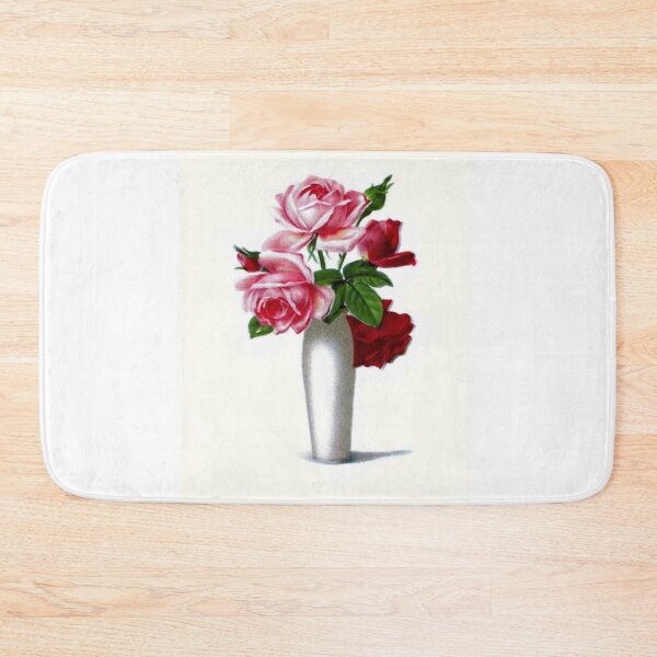 Item preview, Vintage Red and Pink Roses Floral designed and sold by SaraValor.