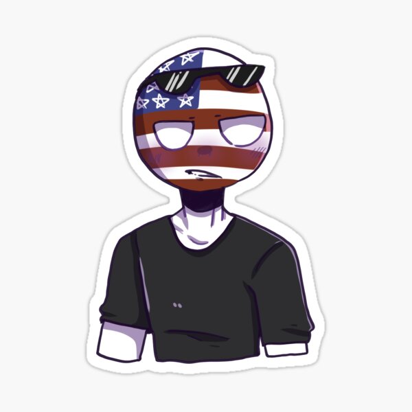 Merica (CountryHumans) Sticker for Sale by Norway-Addict