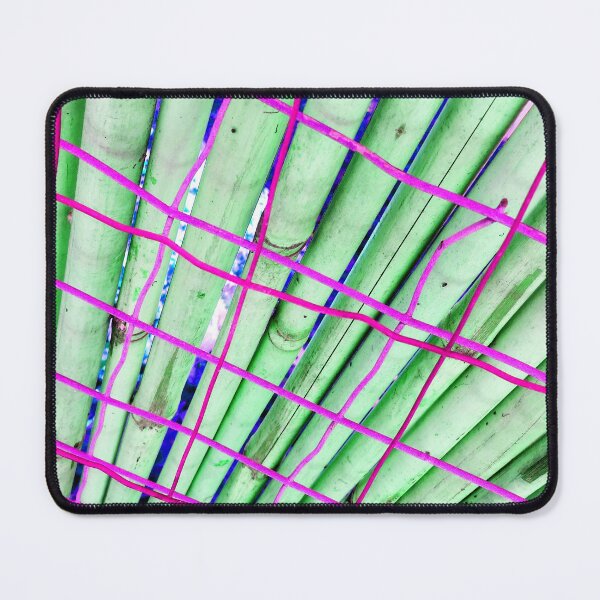 Item preview, Bamboo fance in Mint & Hot-Pink by Iritof designed and sold by iritof.