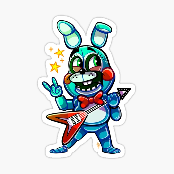 Sticker Design: Fnaf 2 Toy Bonnie! by CandyTime17 -- Fur Affinity [dot] net