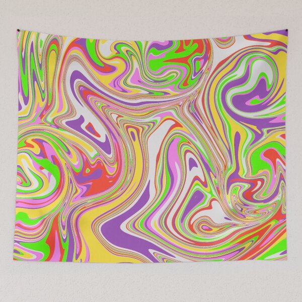 Item preview, Rainbow Paradise Party Paint Spill designed and sold by SwirlSeas.