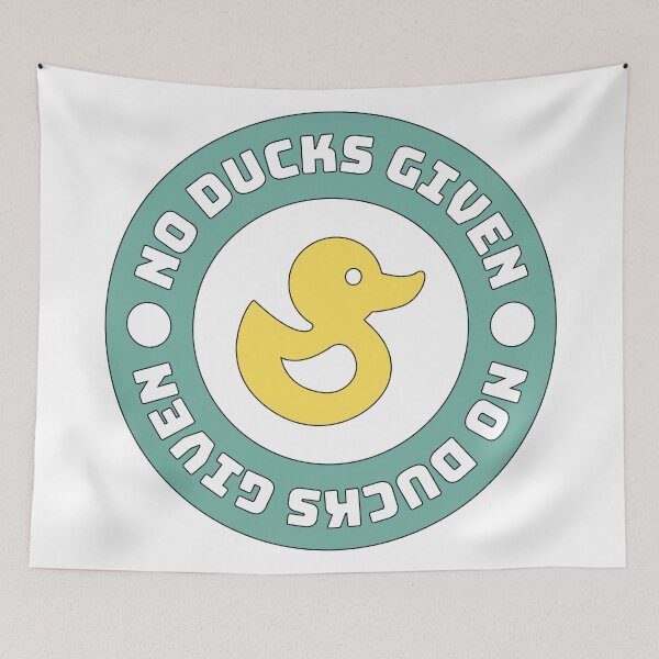 Item preview, NO DUCKS GIVEN BADGE (BLUE) designed and sold by ajmatos.