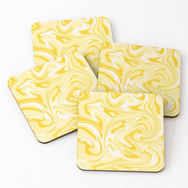 Item preview, Lemon Drop Yellow Paint Spill designed and sold by SwirlSeas.