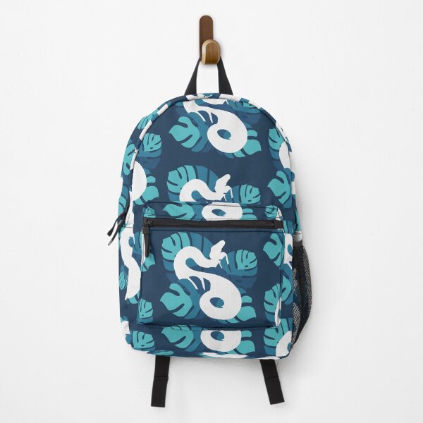 Item preview, Walk Under The Moon in White Snake Blue Colour Monstera Leaves designed and sold by Nerdynoods.