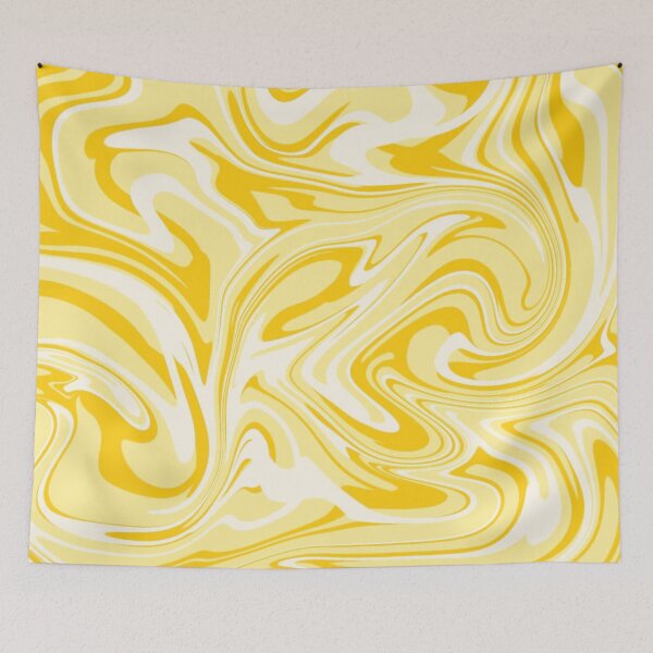Item preview, Lemon Drop Yellow Paint Spill designed and sold by SwirlSeas.