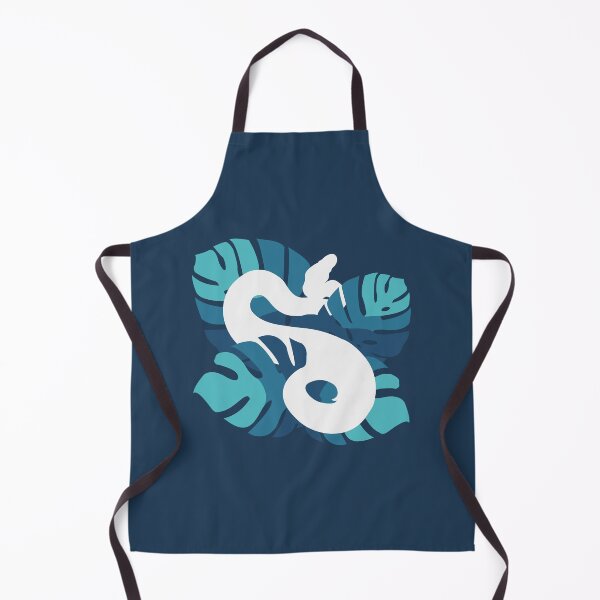 Item preview, Walk Under The Moon in White Snake Blue Colour Monstera Leaves designed and sold by Nerdynoods.