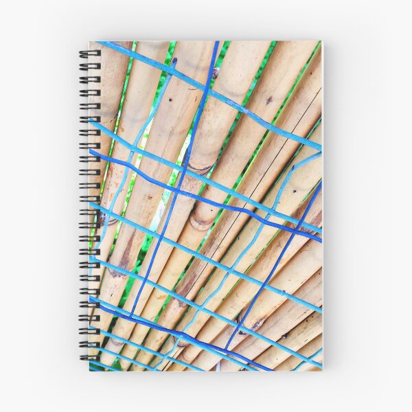 Item preview, Netural Bamboo fance with Blue wire by Iritof designed and sold by iritof.