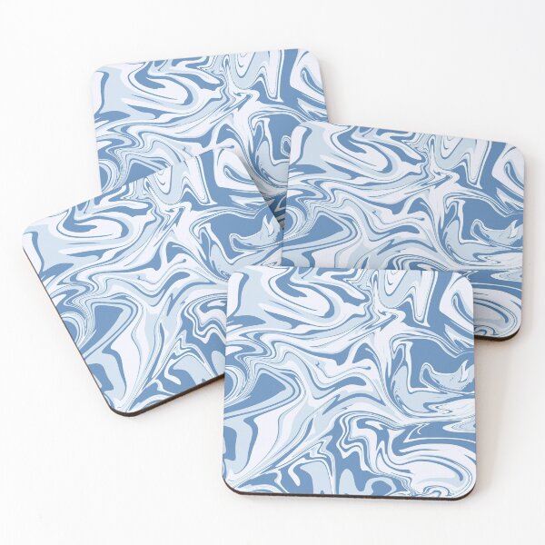 Item preview, Blue Waves In The Sea Paint Spill designed and sold by SwirlSeas.