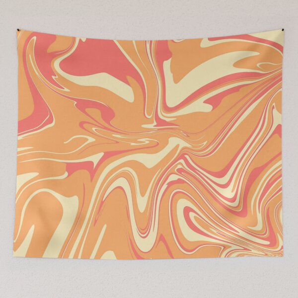 Item preview, Orange Summer Sunrise Paint Spill designed and sold by SwirlSeas.