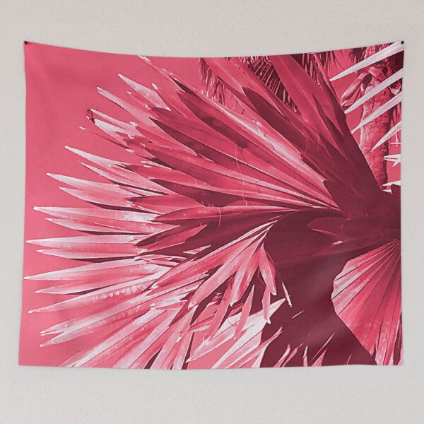 Item preview, Red Fantasy Palm Leaves In Magenta Sky designed and sold by DEC02.