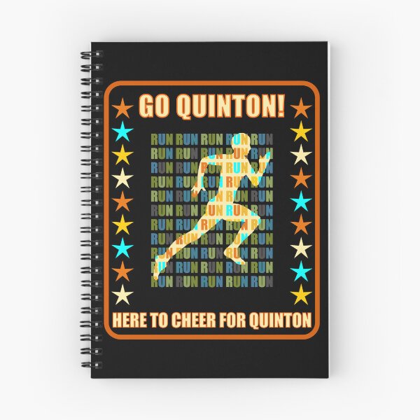 Item preview, Go Quinton Runner Support Fan Here to Cheer Favorite Athlete designed and sold by artfulnotebook.