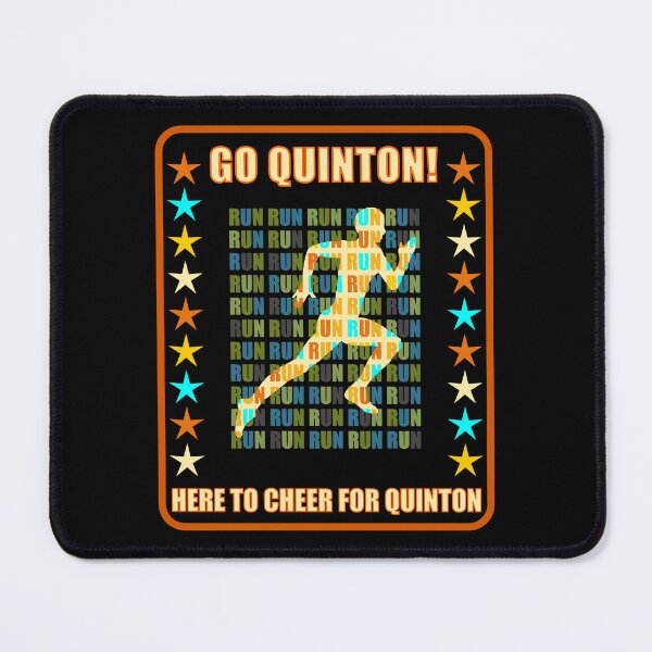 Item preview, Go Quinton Runner Support Fan Here to Cheer Favorite Athlete designed and sold by artfulnotebook.