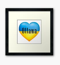 Ukrainian Heart In Ottawa Framed Print
