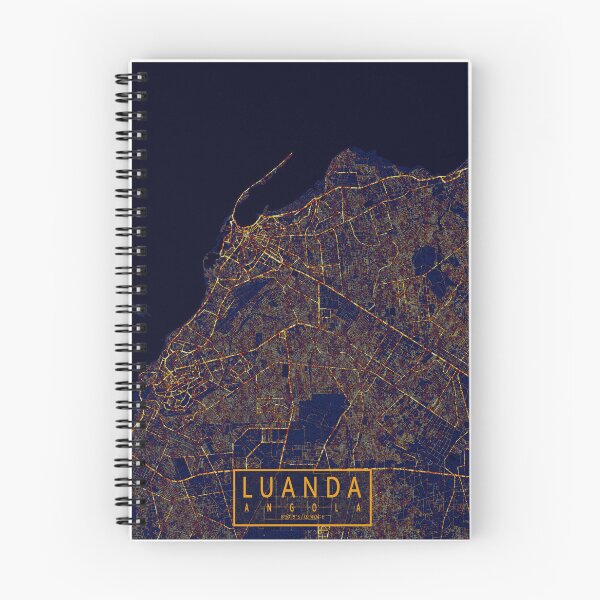 Item preview, Luanda, Angola Map  - City At Night designed and sold by deMAP.