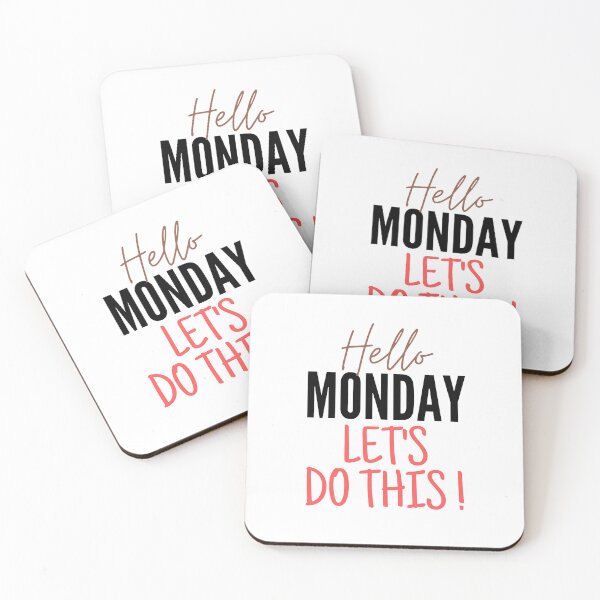 Item preview, Hello Monday Motivational and Inspirational Quotes for Beat the Monday designed and sold by rezpd.