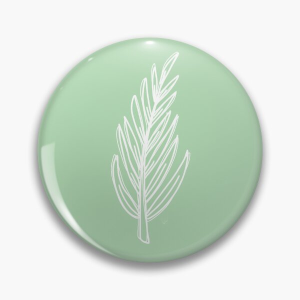 Item preview, palm leaf celadon green doodle designed and sold by Holly Maxam.