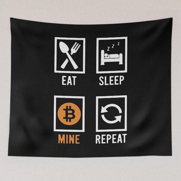 Item preview, Eat Sleep Mine Repeat designed and sold by StepupDesign.