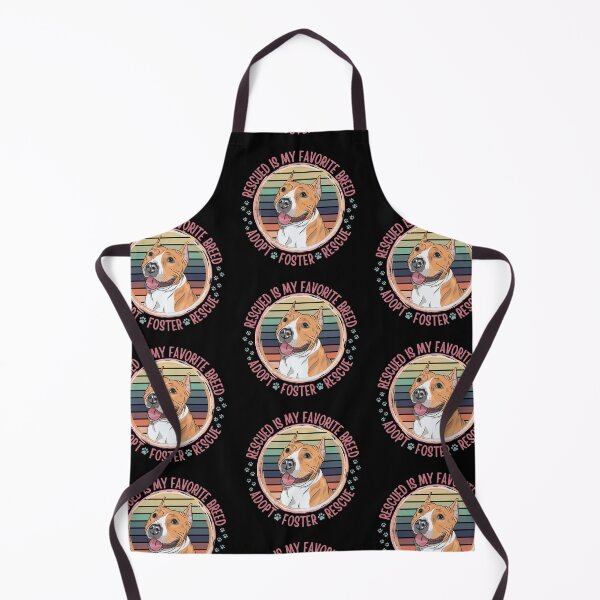 Item preview, Rescued is my favorite breed, adopt don't shop, Fun Retro Sunset Design For Pitbull Lovers designed and sold by Auntieck.