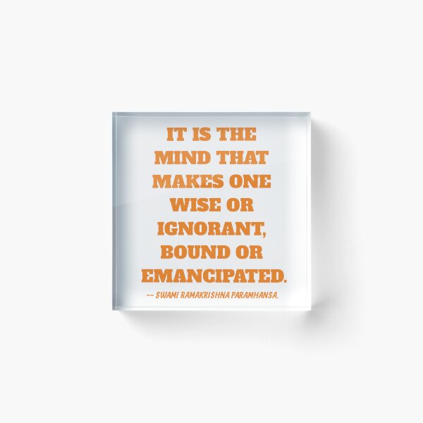 Item preview, IT IS THE MIND QUOTE BY SWAMI RAMAKRISHNA PARAMHANSA. designed and sold by Aumcreations.