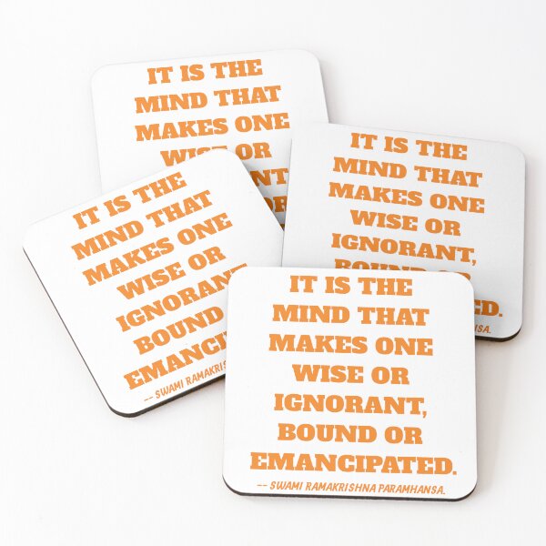 Item preview, IT IS THE MIND QUOTE BY SWAMI RAMAKRISHNA PARAMHANSA. designed and sold by Aumcreations.