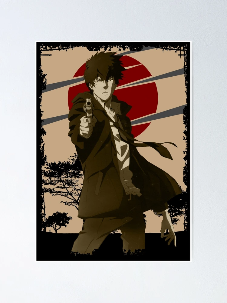 Shougo Makishima Psycho Pass Saiko Pasu Retro Landscape Design Poster for  Sale by Raiden Designer Shop