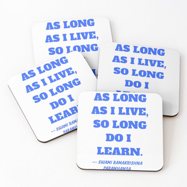 Item preview, AS LONG AS I LIVE QUOTE BY SWAMI RAMAKRISHNA PARAMHANSA. designed and sold by Aumcreations.