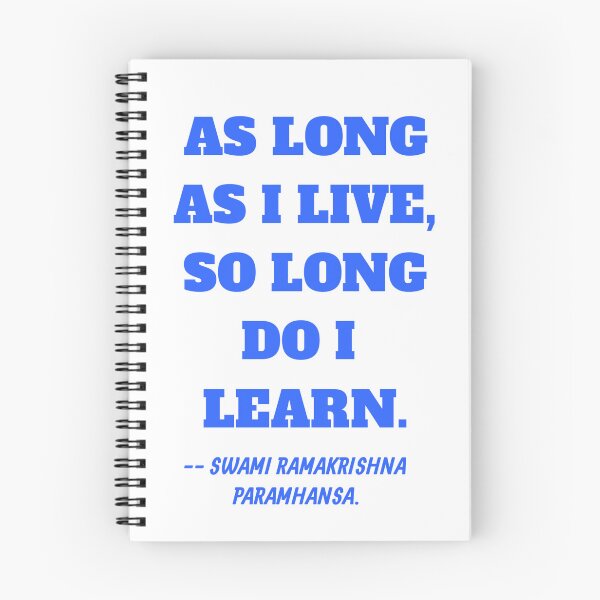 Item preview, AS LONG AS I LIVE QUOTE BY SWAMI RAMAKRISHNA PARAMHANSA. designed and sold by Aumcreations.