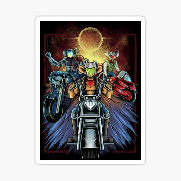 Biker Warrior Mice Sticker