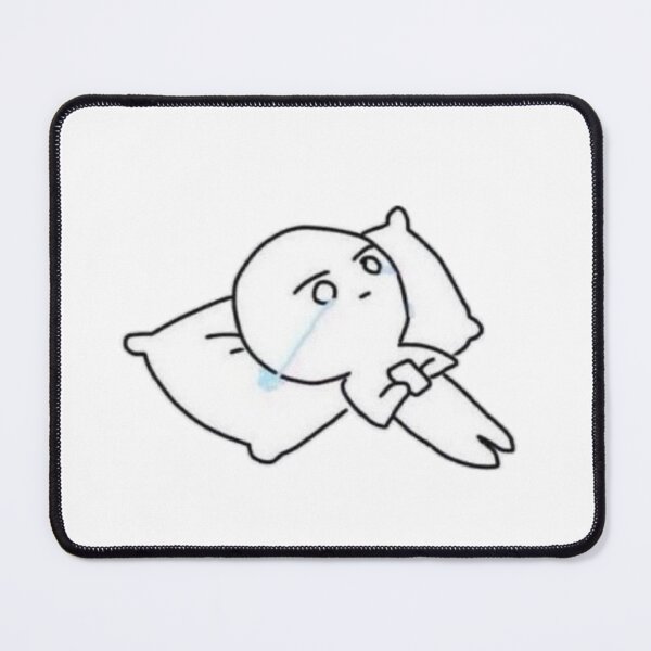Item preview, Crying in bed with phone meme designed and sold by uncannyjuice.