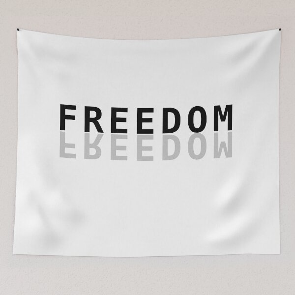 Item preview, Freedom- word art black letters  designed and sold by Inktown.