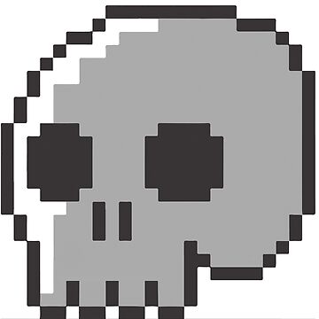 Skull (PIXEL ART) Sticker for Sale by RDX84