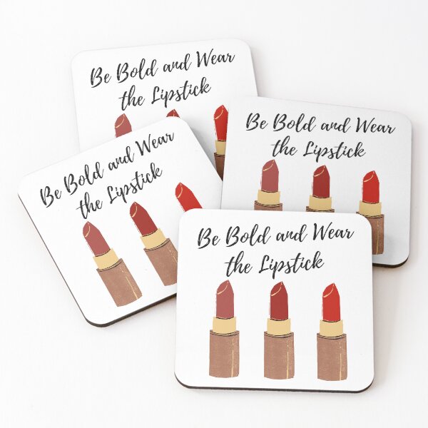Artikelvorschau, Seien Sie mutig und tragen Sie den Lippenstift - Drei rote Lippenstifte entworfen und verkauft von SMillustrations.
