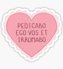 Catullus 16 Sticker